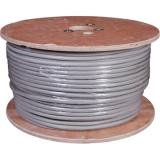  - Кабель витая пара F/UTP, CAT 5е, PVC, 25PR, 24AWG, INDOOR, SOLID, серый, 305м, РФ REXANT (01-1201-R)